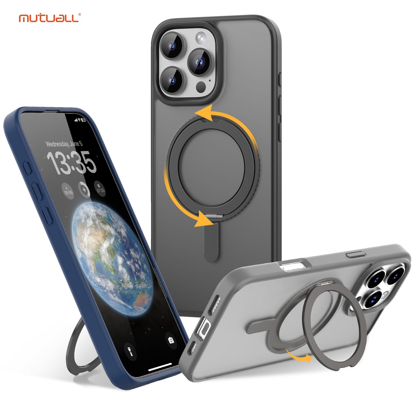 Mutuall Armor Magsafe Series iPhone 16 Pro Grey