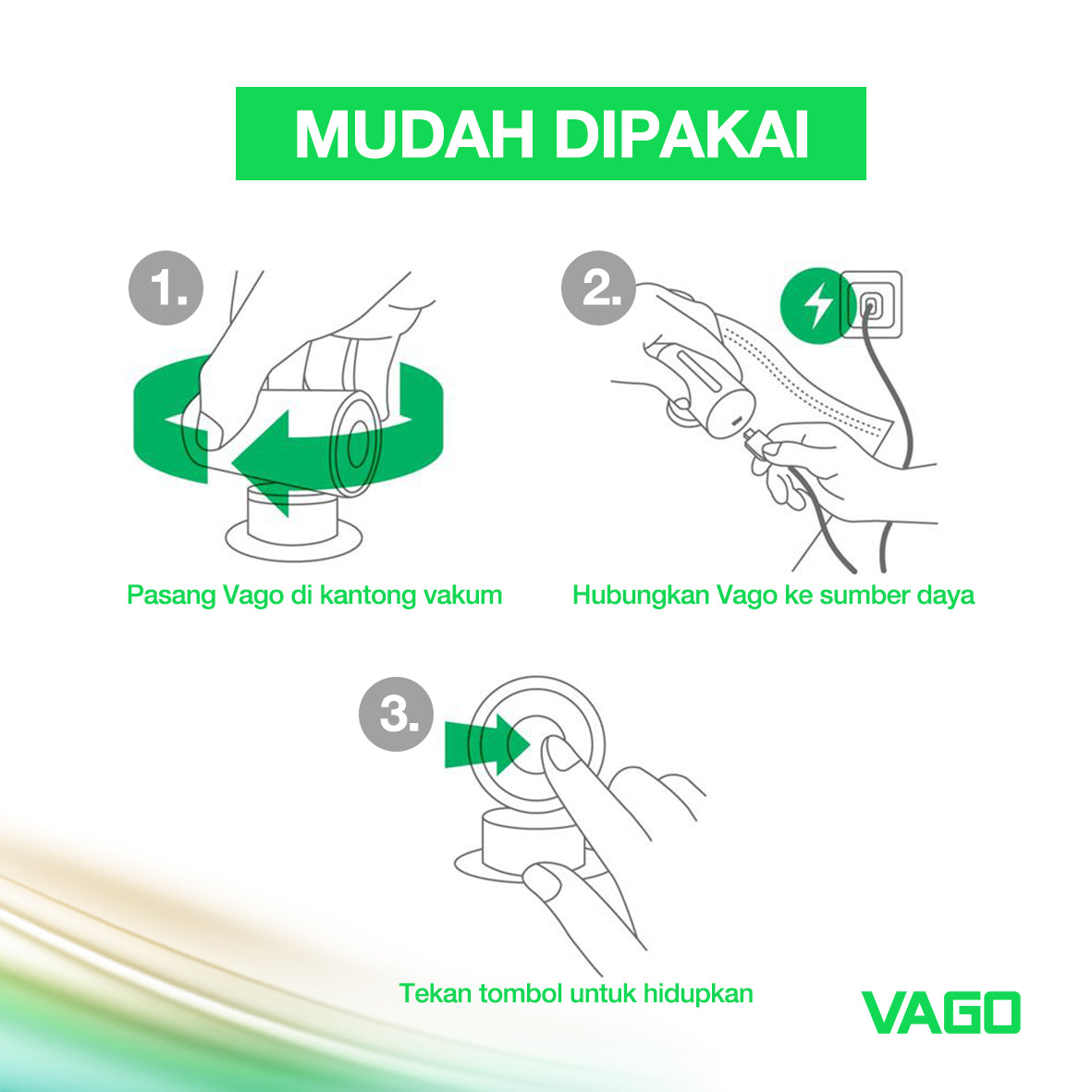 VAGO PORTABLE COMPRESSOR VACUUM