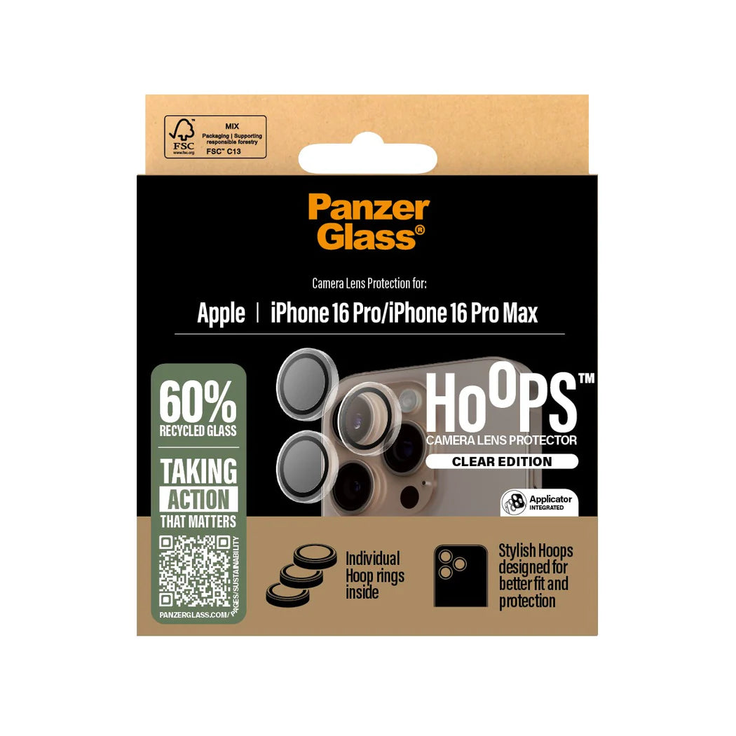 PanzerGlass® Hoops™ Transparent Lens Protector iPhone 16