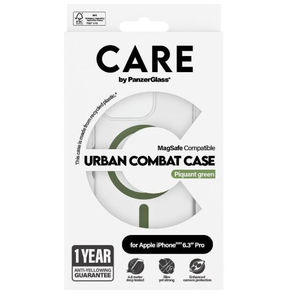 CARE by PanzerGlass® Case Flagship Green MagSafe iPhone 16 Pro Max