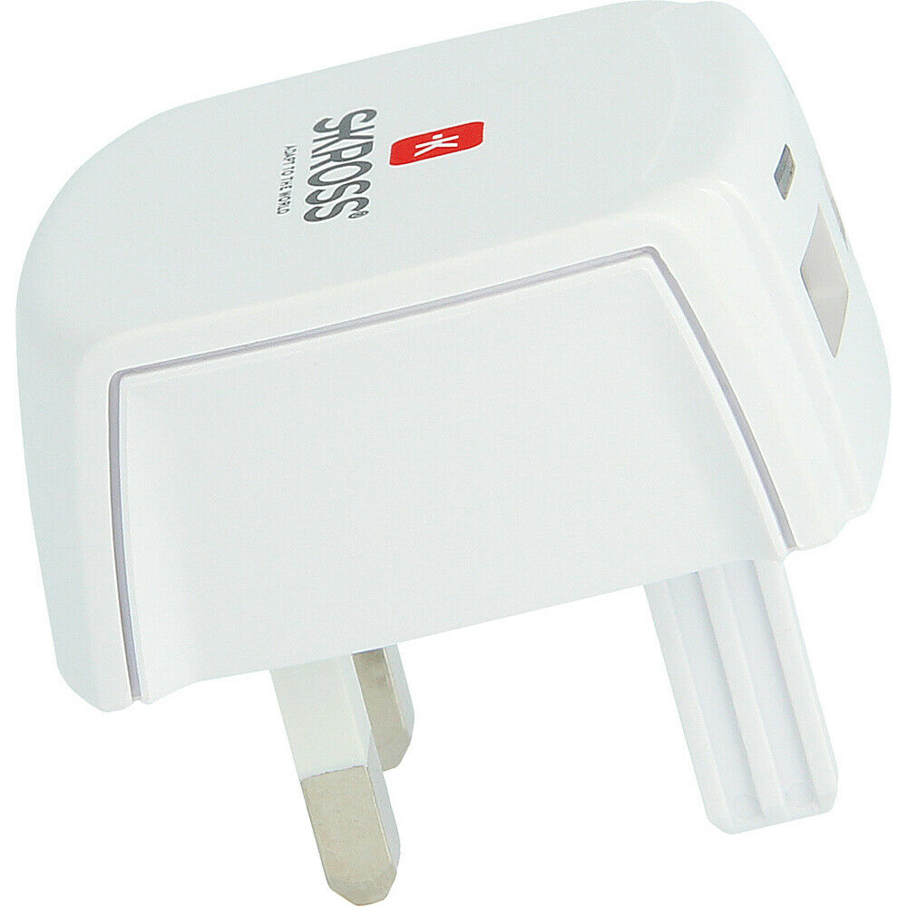 SKROSS ADAPTER WORLD - UK USB 2.4A (BLISTER) - WHITE