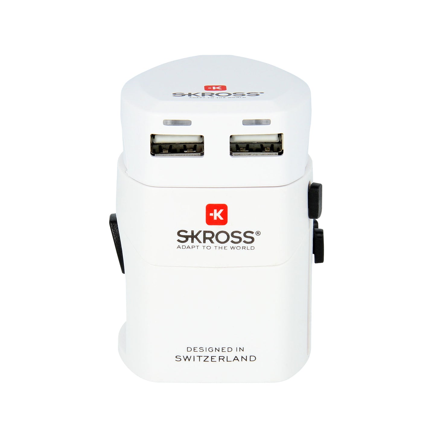 SKROSS ADAPTER WORLD - EVO W/USB 2.4A (BLISTER) - WHITE