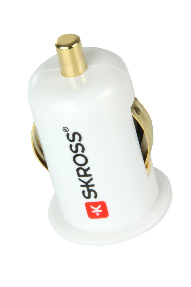 SKROSS CAR CHARGER - MIDGET USB (BLISTER) - WHITE