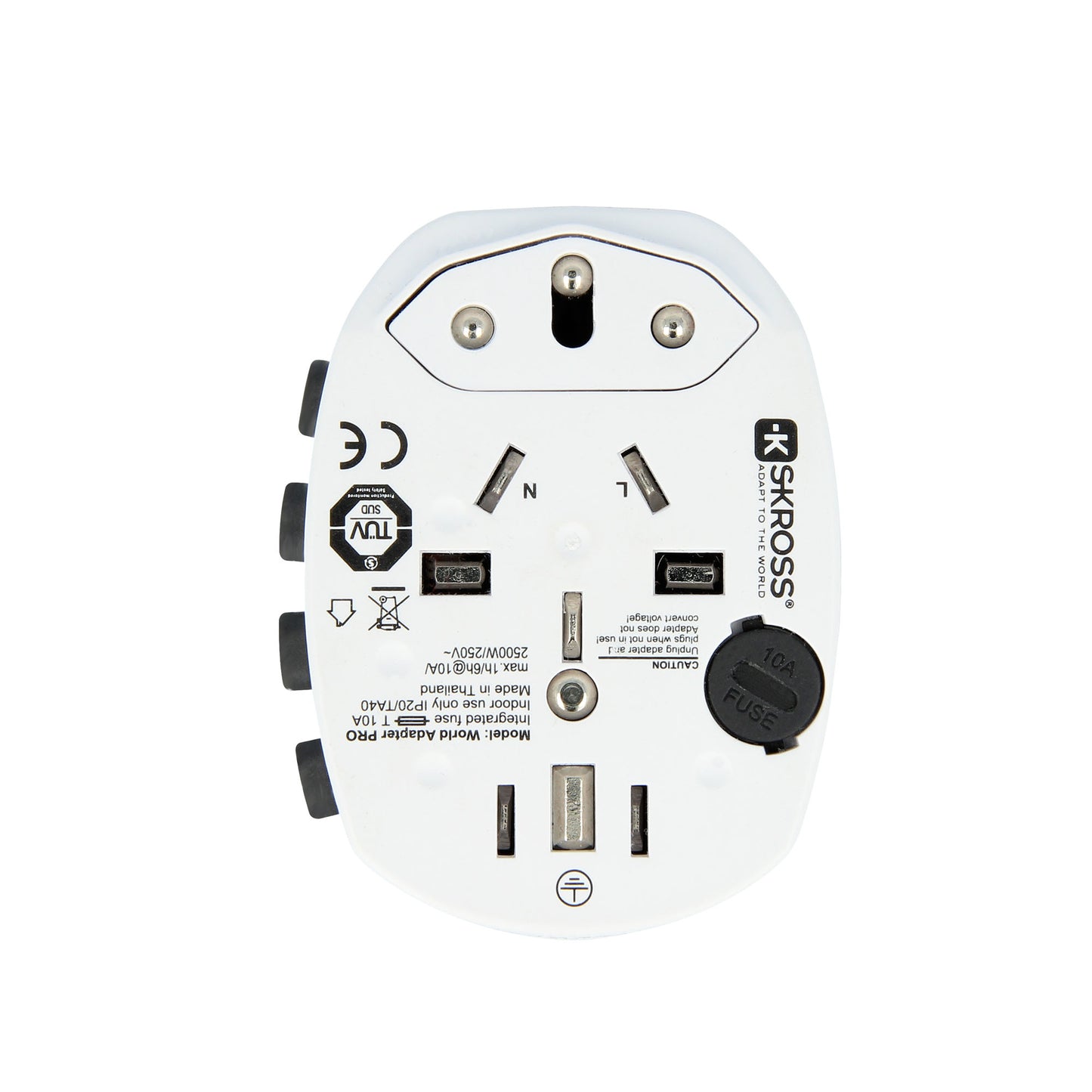 SKROSS ADAPTER WORLD PRO - (BLISTER) - WHITE