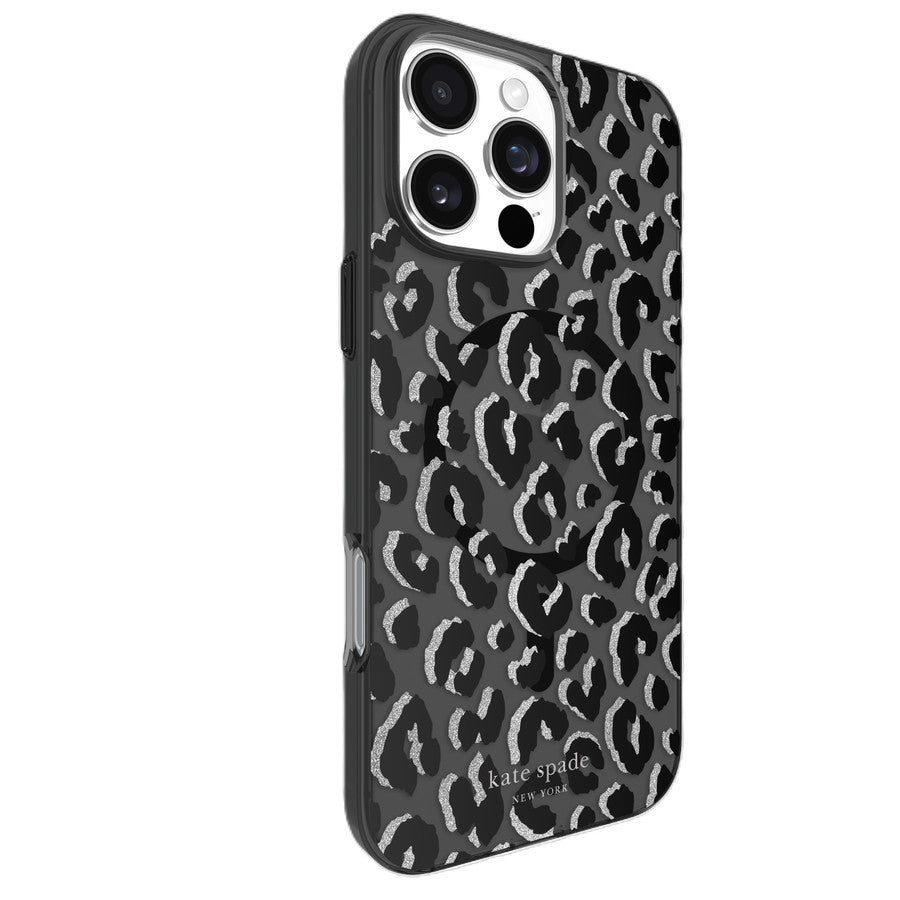 Kate Spade Protective - City Leopard Black w/MagSafe (iPhone 16 Pro Max)