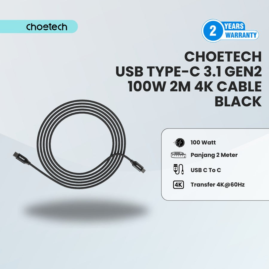 CHOETECH USB- C 31 GEN 2 100W
