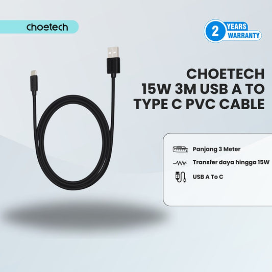 Choetech 12W 1m usb-A to type-c PVC cable