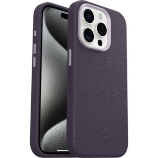 OtterBox iPhone 15 Pro Symmetry Cactus Leather - Plum Luxe Purple