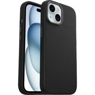 OtterBox iPhone 15 Symmetry Cactus Leather - Noir Ash Black