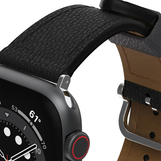 OtterBox Apple Watch 42/44/45mm Symmetry Cactus Leather Band - Noir Ash Black