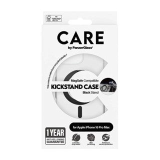 CARE by PanzerGlass® Case Feature Black Kickstand & MagSafe iPhone 16 Pro Max