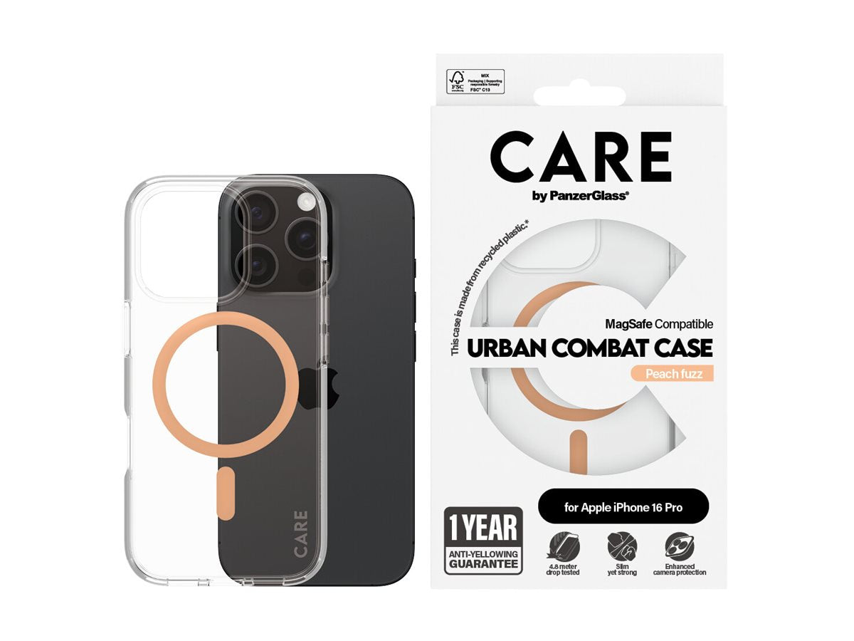 CARE by PanzerGlass® Case Flagship Peachy MagSafe iPhone 16 Pro