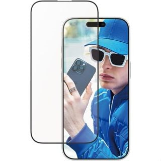 PanzerGlass® Screen Protector Aluminum Frame iPhone 16 Pro | Ultra-Wide Fit