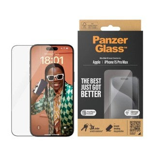PanzerGlass Screen Protector For iPhone 15 Pro Max | UWF