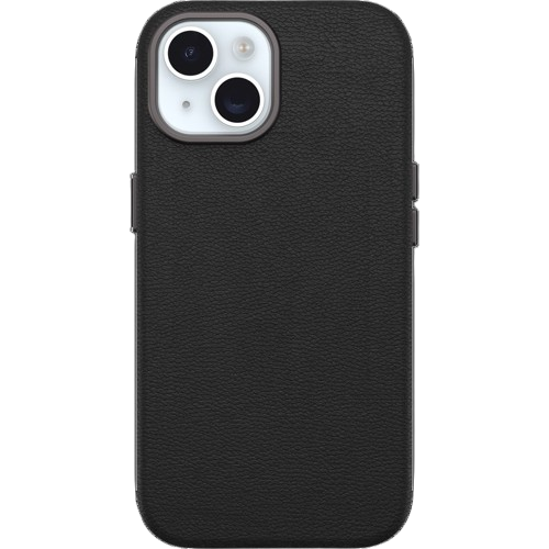 OtterBox iPhone 15 Symmetry Cactus Leather - Noir Ash Black