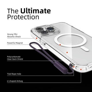 Raptic iPhone 16 Plus Crystal with MagSafe - Clear