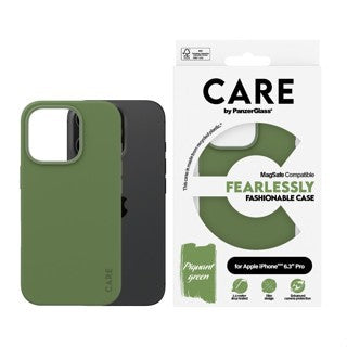CARE by PanzerGlass® Case Fashion Green MagSafe iPhone16 Pro