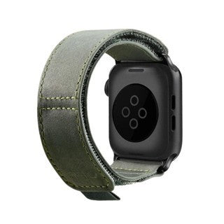 Raptic Apple Watch 42/44/45/49mm Canvas Band - Dark Green