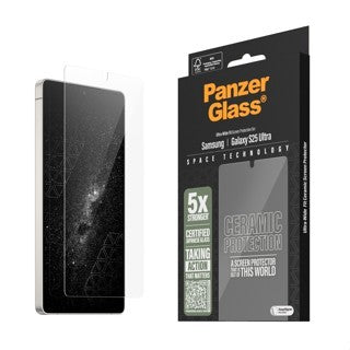 PanzerGlass® Ceramic Screen Protector Samsung Galaxy S25 Ultra | Ultra-Wide Fit. WA