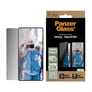 PanzerGlass® Privacy Screen Protector Samsung Galaxy S25 Ultra | Ultra-Wide Fit. WA