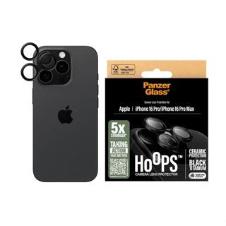 PanzerGlass® Hoops™ Black Lens Protector iPhone16 Pro & 16 Pro Max