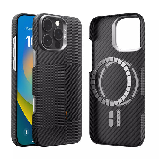 Raptic iPhone 16 Pro Aramid Fibre Croxx Mondrian - Black