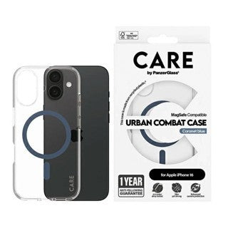 CARE by PanzerGlass® Case Flagship Blue MagSafe iPhone 16
