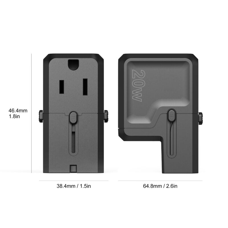 Chotech PD20W C+A Travel Wall Charger
